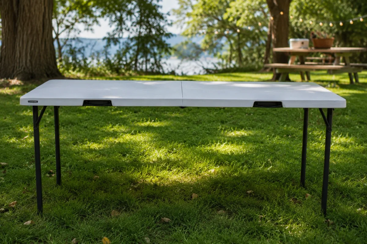 2 Lifetime Folding Tables and 8 Chairs Set - Photo 2 2 Lifetime Folding Tables and 8 Chairs Set - Photo 2